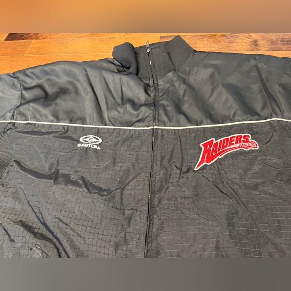 Easton Raiders 2002 Mens L Jacket Black Embroidered - Picture 2 of 15